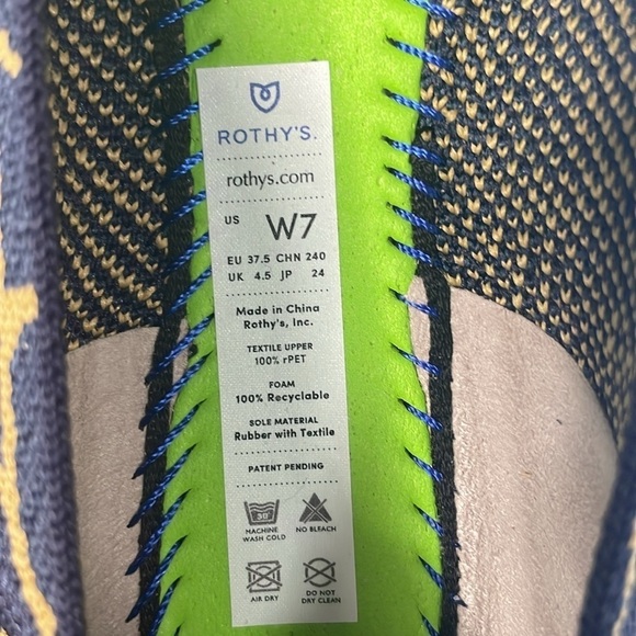 Rothy's NWOT Limited Addition Indigo Giraffe Print Loafer Flat - Picture 12 of 13